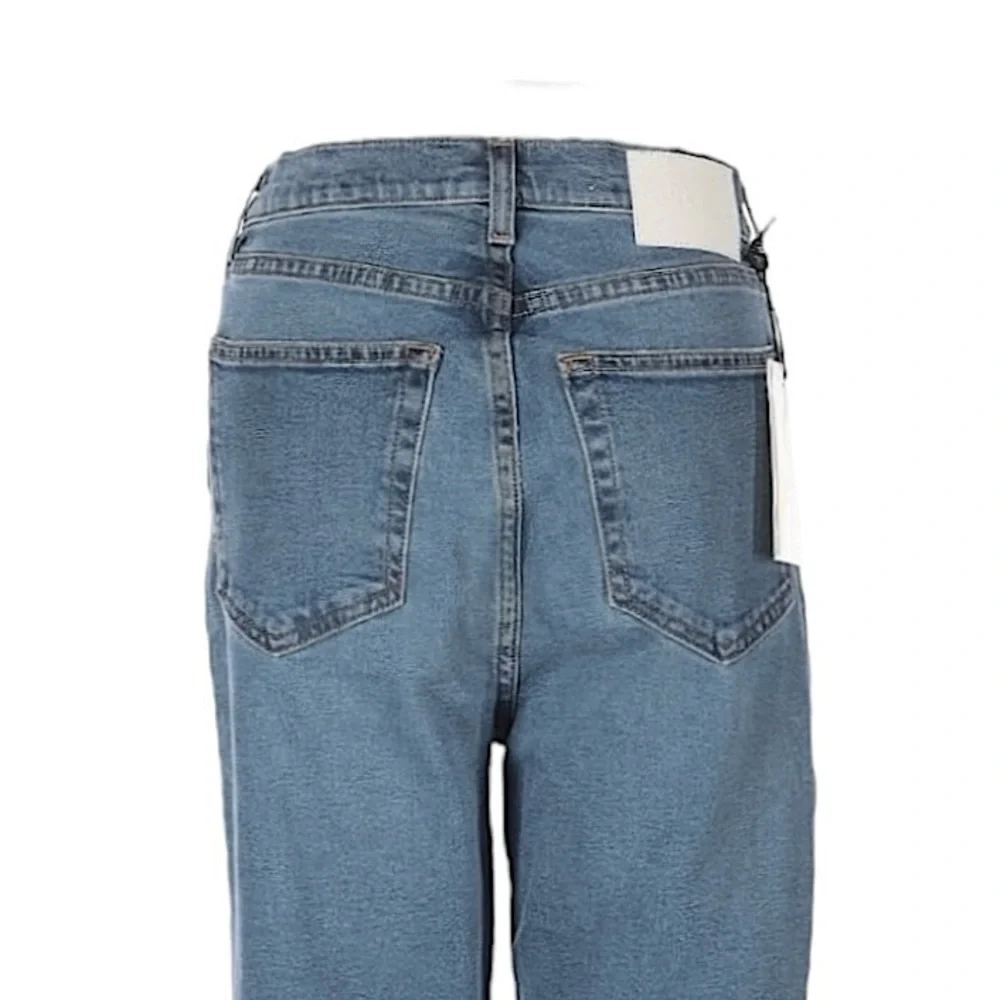 GRLFRND Piper High Rise Straight Jeans Prospect Park Wash Size 27 Distressed NWT